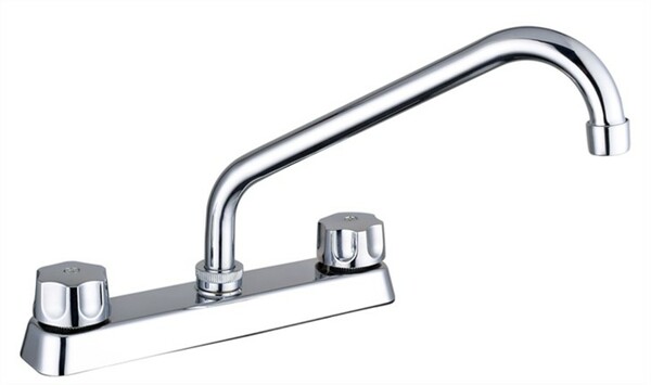 MEZCLADORA DE 8" PARA FREGADERO CON CUELLO DE 12" 