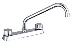 MEZCLADORA DE 8" PARA FREGADERO CON CUELLO DE 12" 