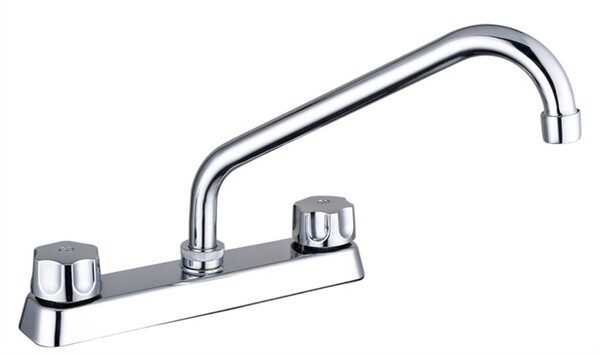 MEZCLADORA DE 8" PARA FREGADERO CON CUELLO DE 12" 