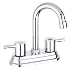 MEZCLADORA DE 4" PARA LAVABO CON CUELLO ALTO