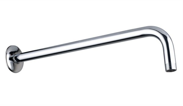 BRAZO DE 15” REDONDO PARA REGADERA Y CHAPETÓN EN ACERO INOXIDABLE ACABADO CROMO 