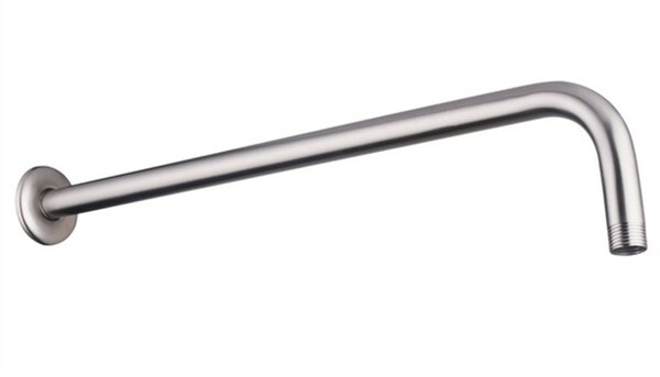 BRAZO DE 15” REDONDO PARA REGADERA Y CHAPETÓN EN ACERO INOXIDABLE ACABADO SATÍN