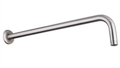 BRAZO DE 15” REDONDO PARA REGADERA Y CHAPETÓN EN ACERO INOXIDABLE ACABADO SATÍN