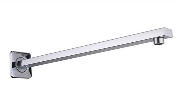 BRAZO DE 15” CUADRADO PARA REGADERA Y CHAPETÓN EN ACERO INOXIDABLE ACABADO CROMO