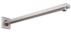BRAZO DE 20” CUADRADO PARA REGADERA Y CHAPETÓN EN ACERO INOXIDABLE ACABADO SATÍN