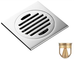 COLADERA DE LATÓN 4"X"4 