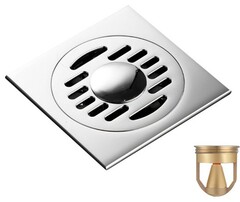 COLADERA DE LATÓN 4"X4"  