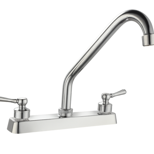 MEZC. P/FREGADERO DE 8" CON CUERPO DE ACERO INOX. SUS 304