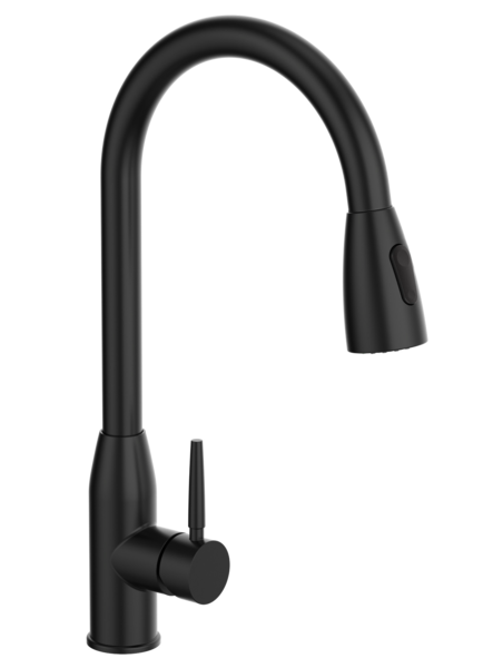 MONOMANDO PARA FREGADERO EN ACERO INOXIDABLE CON ROCIADOR RETRÁCTIL