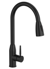 MONOMANDO PARA FREGADERO EN ACERO INOXIDABLE CON ROCIADOR RETRÁCTIL