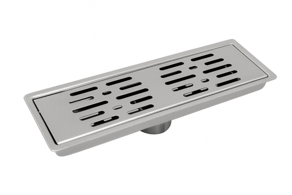 COLADERA RECTANGULAR DE ACERO INOXIDABLE