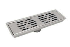 COLADERA RECTANGULAR DE ACERO INOXIDABLE